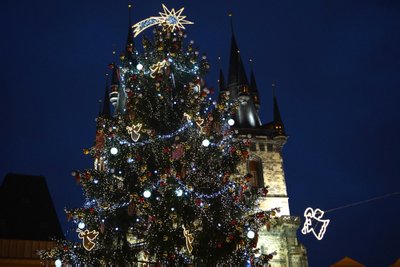 Kalėdų eglė Prahoje