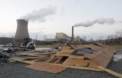 Sunaikinta jėgainė Ohajo valstijoje