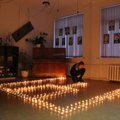 Stakliškių gimnazijoje – Gediminaičių stulpai iš žvakelių