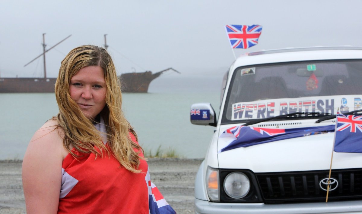 Folklando gyventojai dalyvauja referendume dėl salos ateities