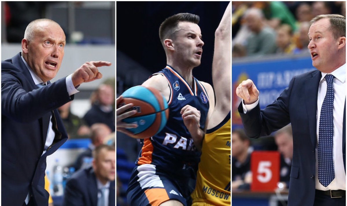 Rimas Kurtinaitis, Adas Juškevičius, Kazys Maksvytis / FOTO: VTB League