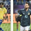 Messi įvartis lėmė Argentinos pergalę prieš brazilus
