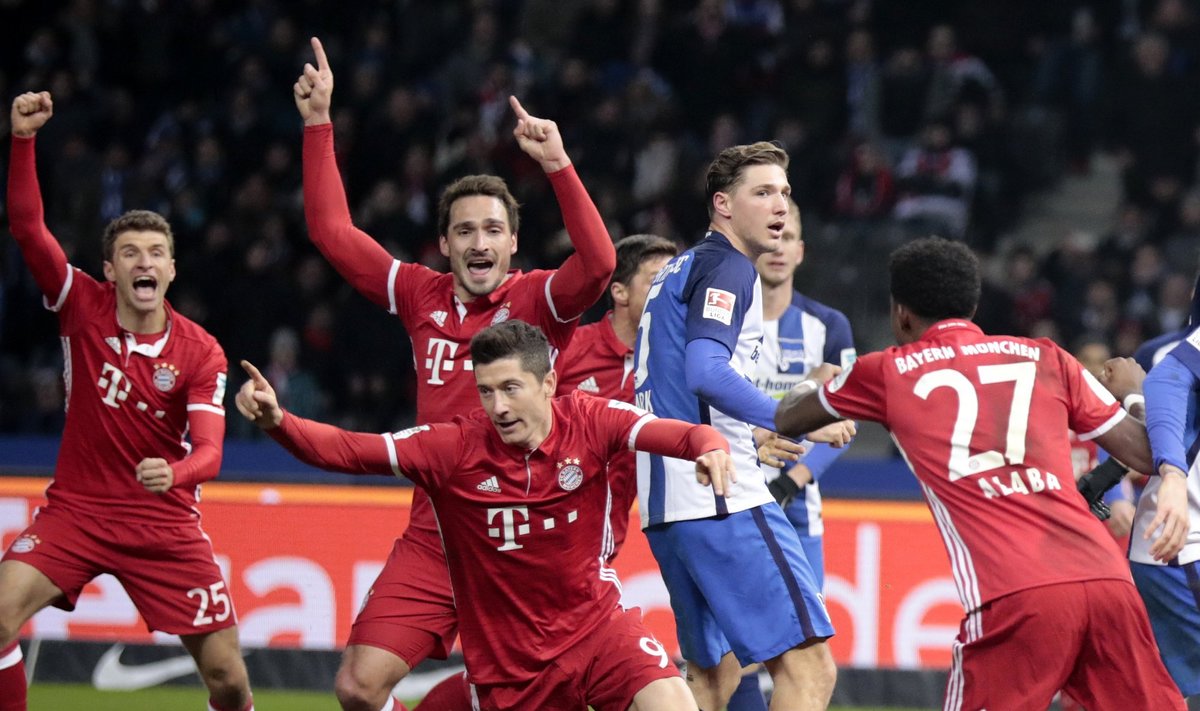 „Bundesliga“, „Bayern“ puolėjas R. Lewandowskis