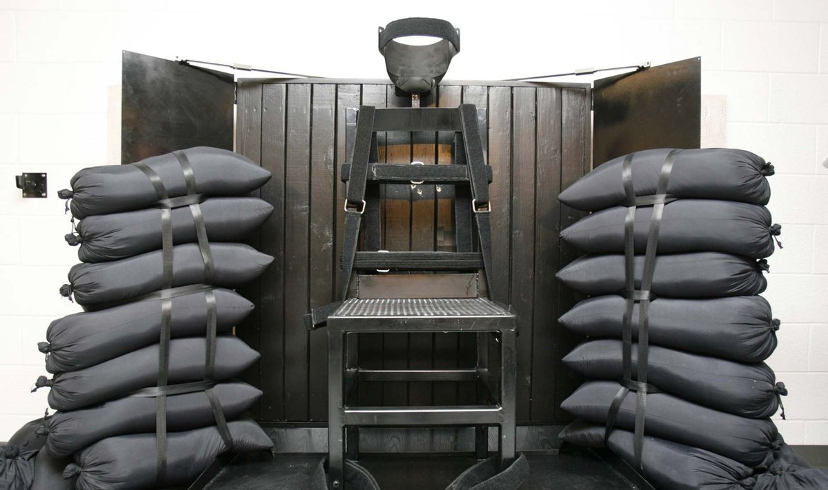 Mirties bausmės kambarys Jutos kalėjime JAV