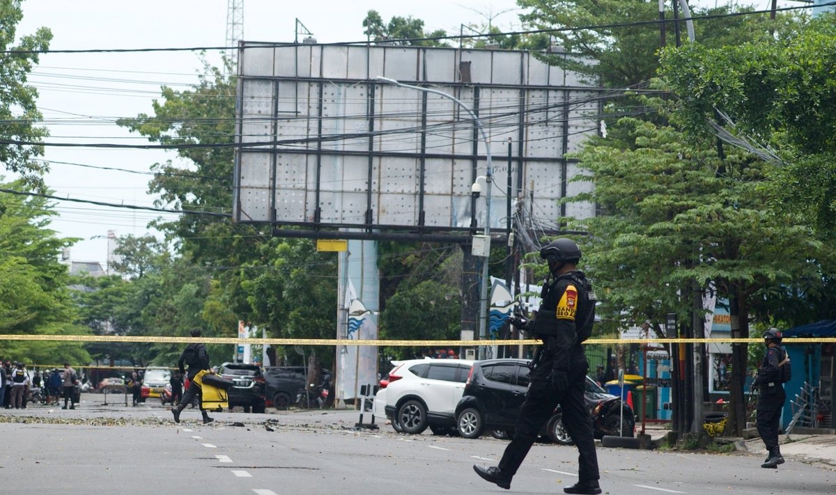 Indonezijoje prie bažnyčios nugriaudėjo sprogimas