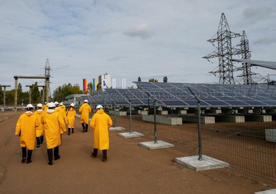 Černobilyje pradėjo veikti saulės enerijos stotis