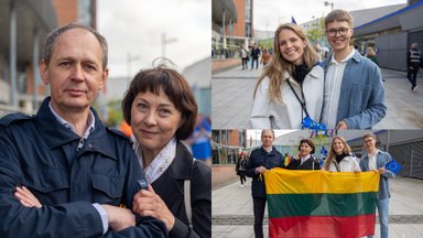 Vos iš lėktuvo išlipusi Monikos Linkytės šeima atvyko jos palaikyti į areną: papasakojo, kokį pirmą dalyką padarys atlikėjai grįžus į Lietuvą