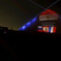 Пирамиды Гизы осветили цветами флагов России, Ливана и Франции