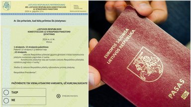 Artėjant referendumui dėl pilietybės išsaugojimo – dalis lietuvių pasipiktinę: nesuprantu, ką perskaičiau