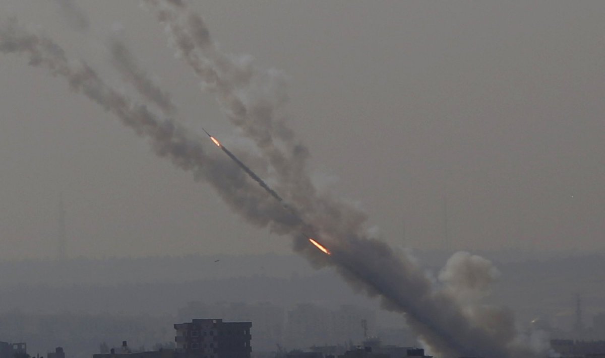 Raketos iš Gazos Ruožo apšaudo Izraelį