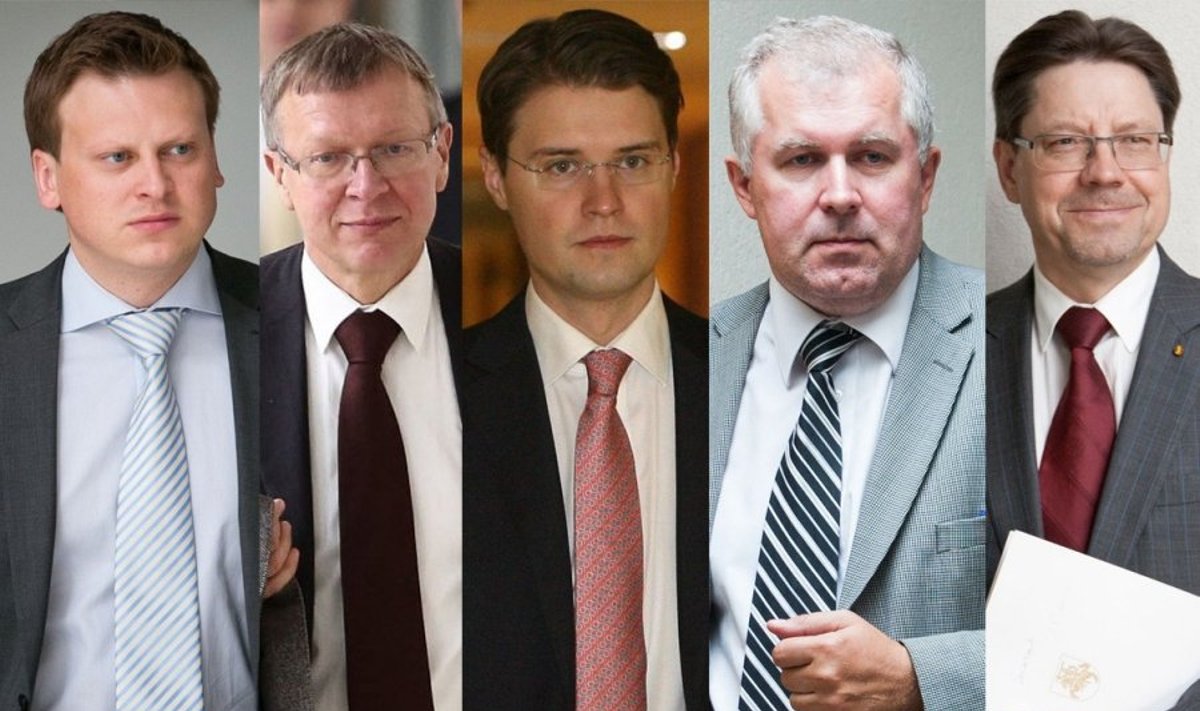 Valdas Benkunskas, Kęstutis Masiulis, Mykolas Majauskas, Arvydas Anušauskas ir Stasys Šedbaras