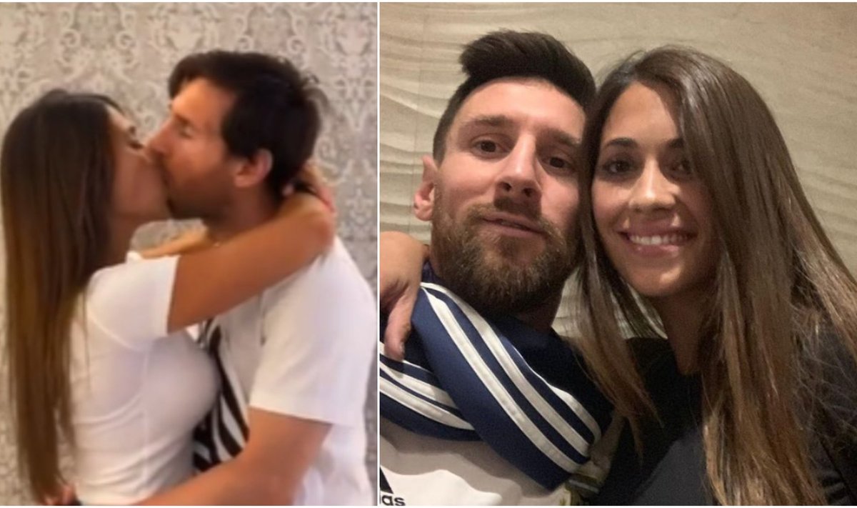 Lionelis Messi ir Antonela Roccuzzo