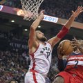 „Raptors“ neturėjo vilčių prieš „Wizards“, J. Valančiūnas ir vėl nežaidė ketvirtajame kėlinyje