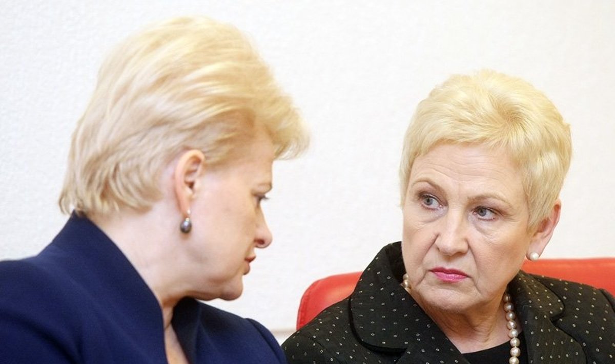 Dalia Grybauskaitė ir Irena Degutienė