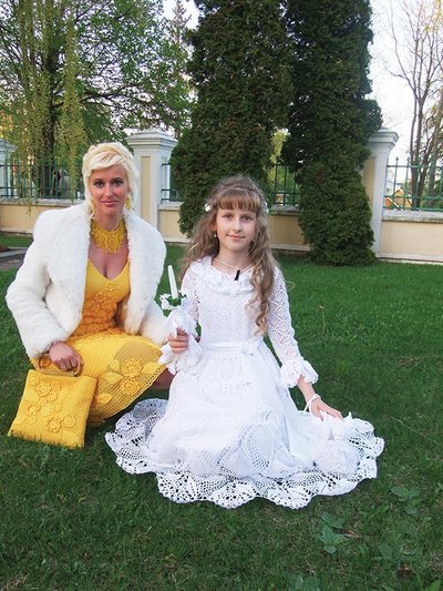 Reda Karaliūnienė su dukra