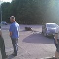 Marijampolėje įkaušęs ir be teisių motociklininkas pateko į avariją