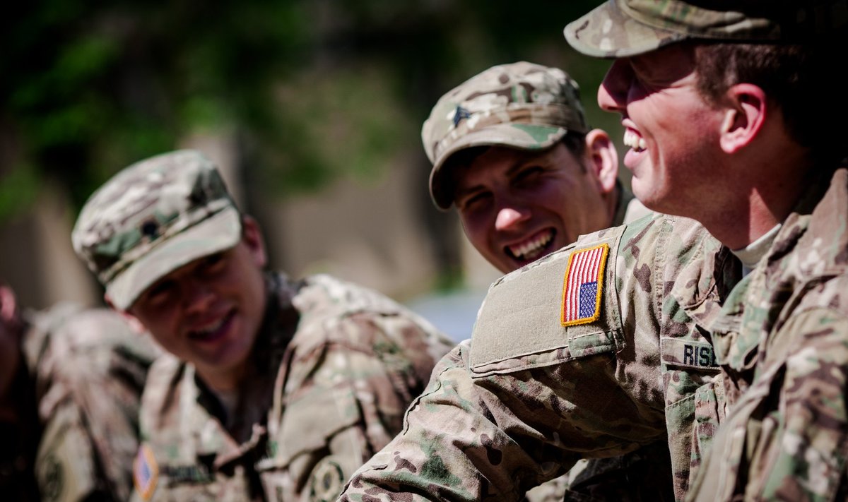 US soldiers in Vilnius