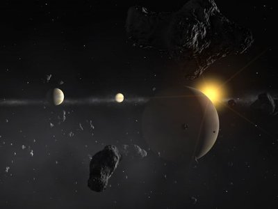 Naujame darbe nagrinėjama galimybė gyvybei egzistuoti Neptūno tipo planetos atmosferoje. ESO/ESA/Hubble/NASA nuotr.