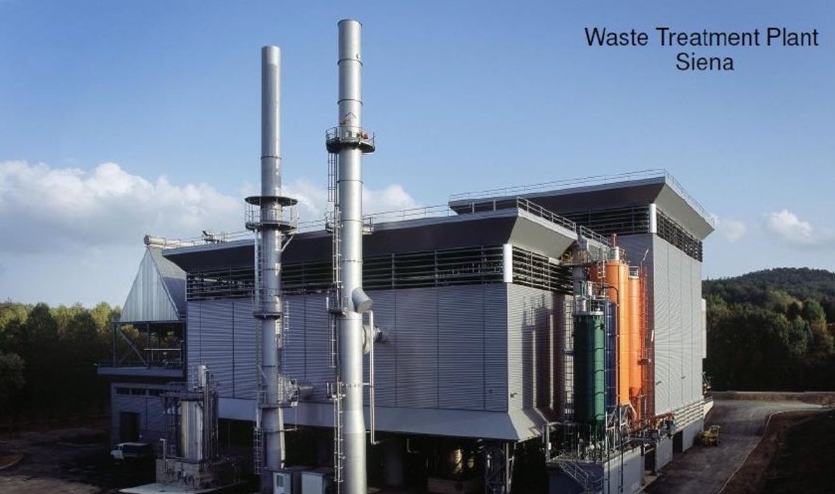 Toks atliekų deginimo fabrikas stovi Sienoje / Bendrovės "Atzvanger  AG" nuotr.