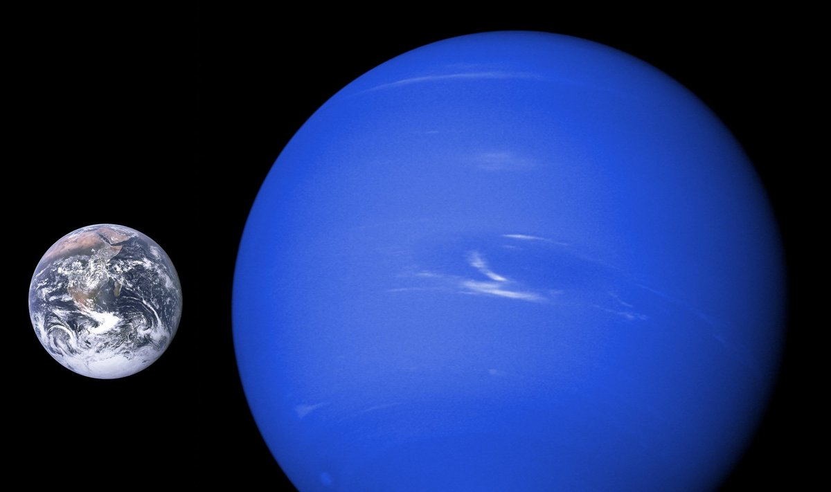 Naujame darbe nagrinėjama galimybė gyvybei egzistuoti Neptūno tipo planetos atmosferoje. ESO/ESA/Hubble/NASA nuotr.