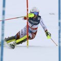 Šveicarijos kalnų slidininkė W. Holdener pirmą kartą tapo pasaulio čempione