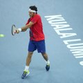 ATP serijos vyrų teniso turnyre Malaizijoje paaiškėjo pusfinalio dalyviai