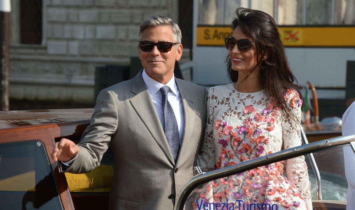 G. Clooney nuotaka vestuvių savaitgaliui pasirūpino net 12 apdarų komplektų