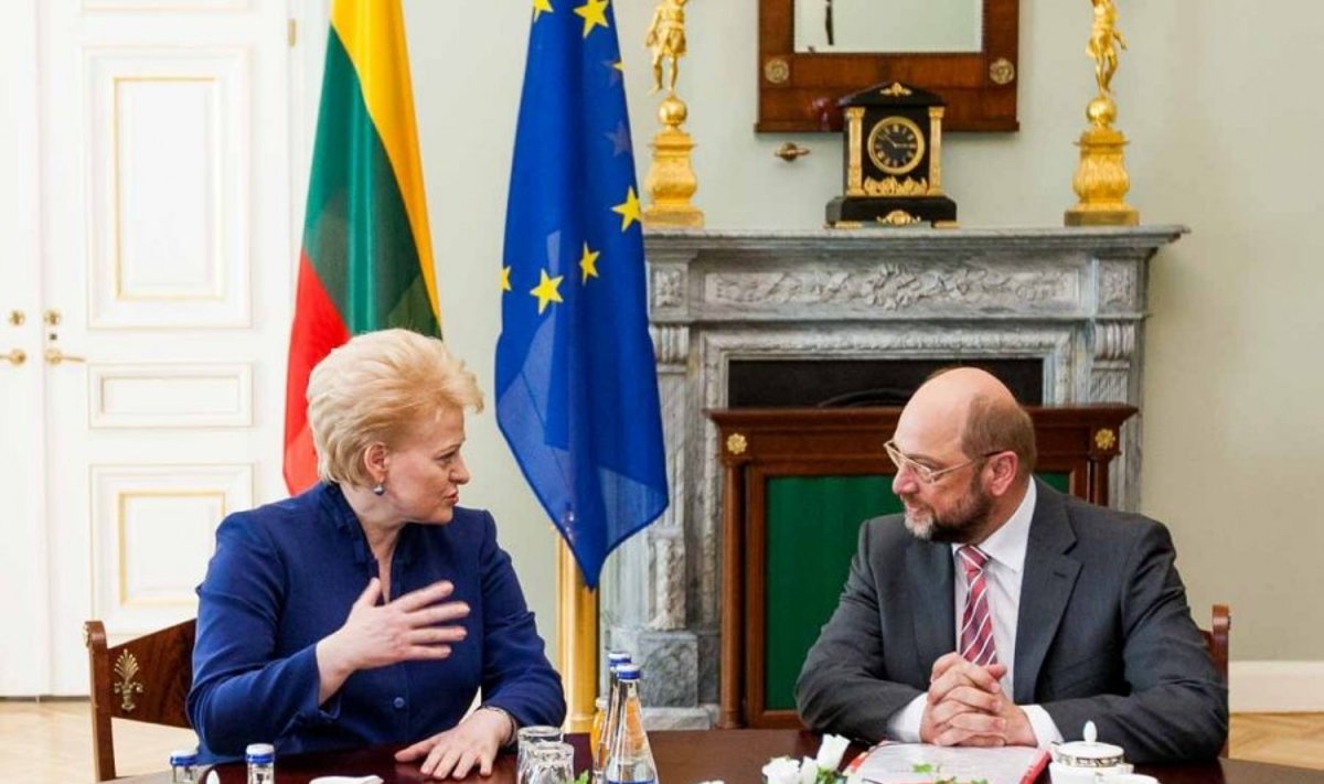 Dalia Grybauskaitė ir Martinas Schulzas