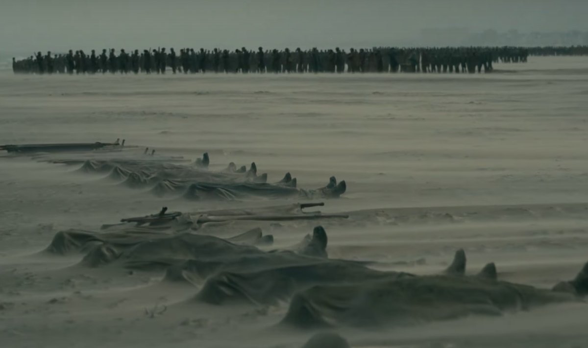Filmo "Dunkirkas" akimirka
