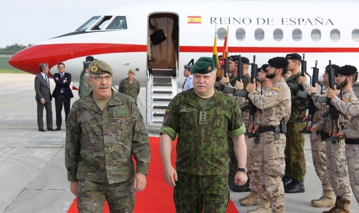 Lietuvoje lankosi Ispanijos kariuomenės vadas // A. Gedrimo nuotr. 