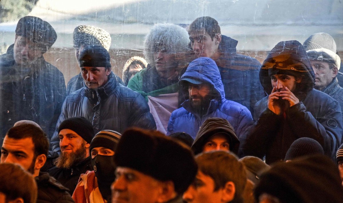 Ingušai protestuoja prieš žemės apsikeitimą su Čečėnija