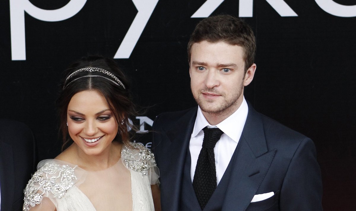 Mila Kunis ir Justinas Timberlake'as