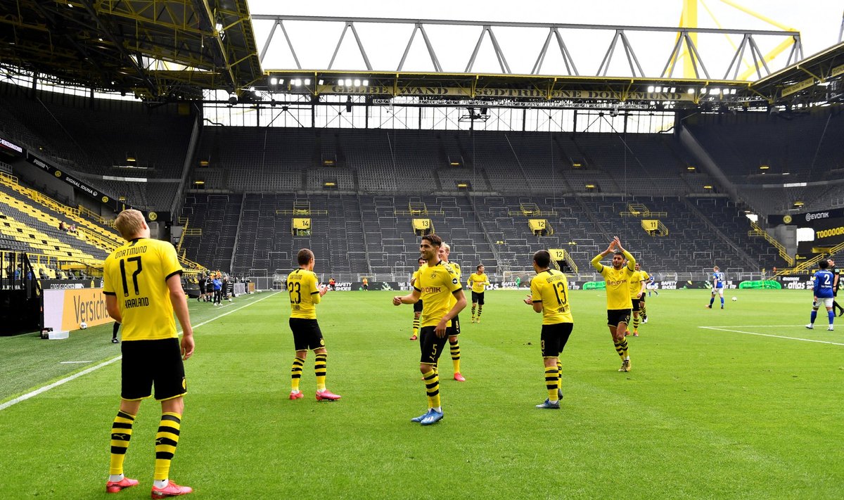 Dortmundo Borussia įvarčio šventimas