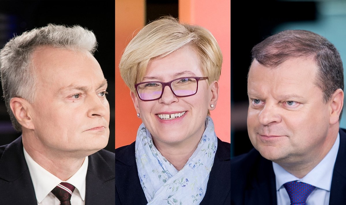 Gitanas Nausėda, Ingrida Šimonytė, Saulius Skvernelis