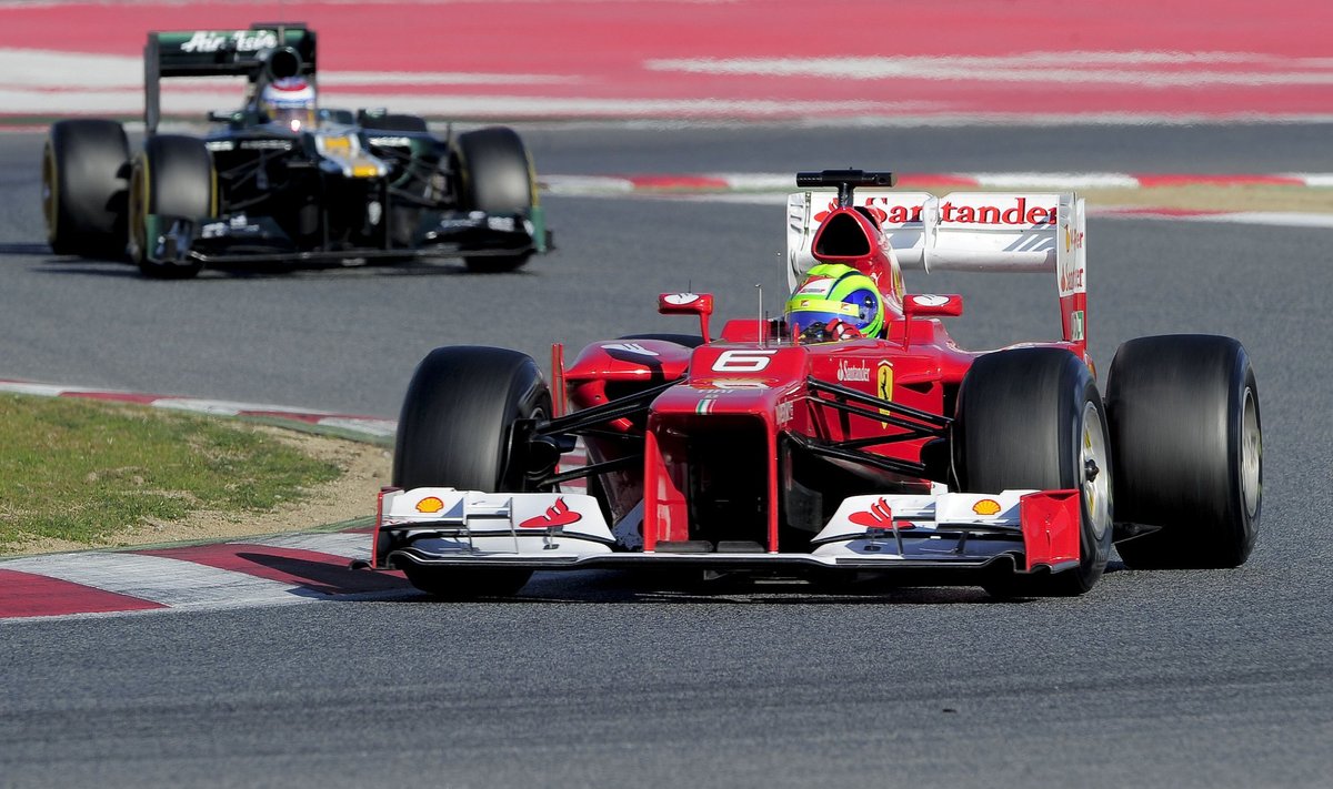 Felipe Massa su "Ferrari" 