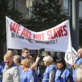 В пятницу в Вильнюсе пройдут шествие и митинг профсоюзов против мер жесткой экономики