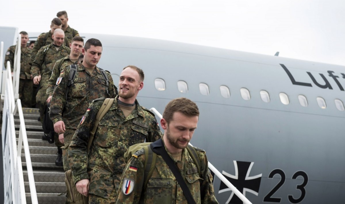 Bundesver troops landing in Lithuania