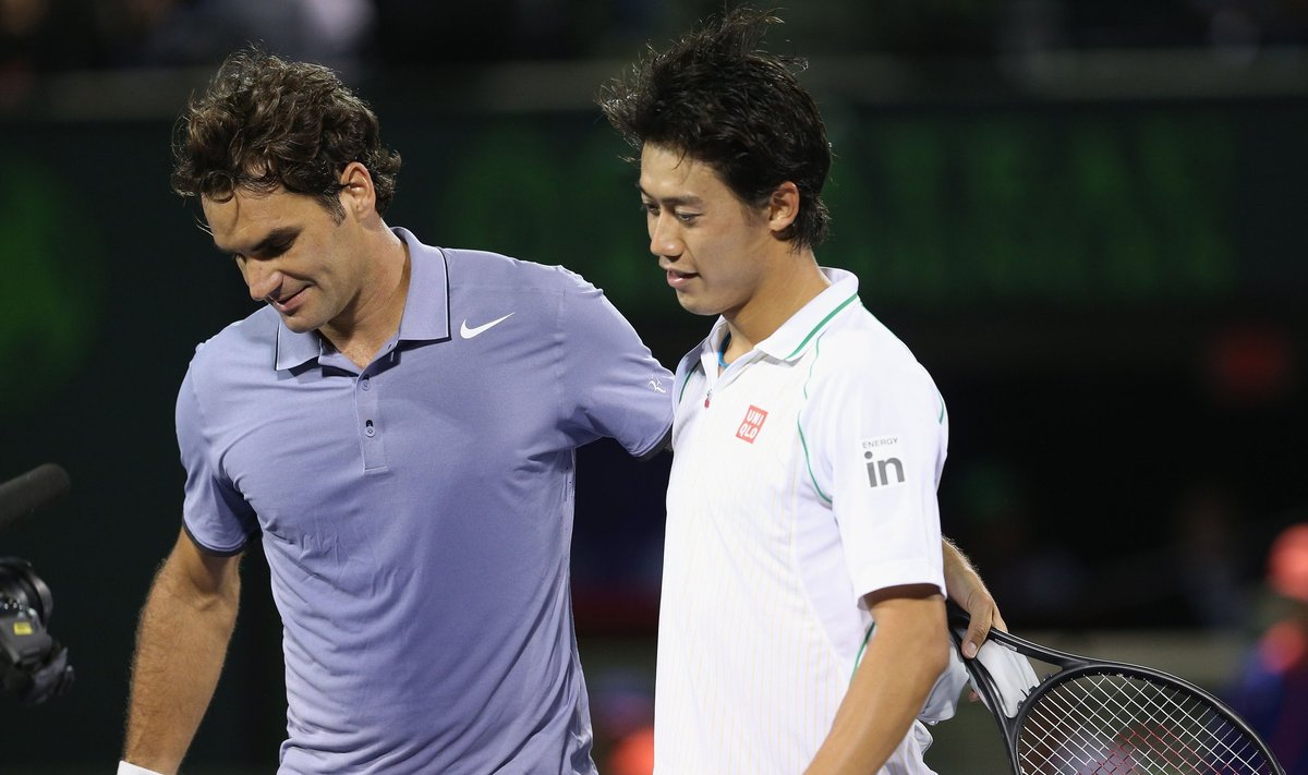 Rogeris Federeris ir Kei Nishikori
