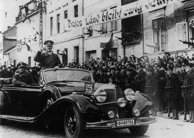 A.Hitleris Memelio mieste 1939-aisiais, dabartinėje Klaipėdoje.