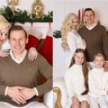 Inga Stumbrienė su šeima įsiamžino šventinėje fotosesijoje – joje užfiksuota didžiausia Kalėdų dovana