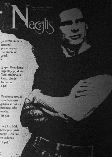 Žurnalo gėjams „Naglis“ viršelis, 1993 m.