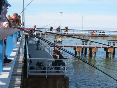 Žvejai ant Palangos tilto - tik lašas jūroje