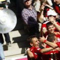 „Bayern“ futbolininkai toliau triuškina savo varžovus Vokietijos čempionate