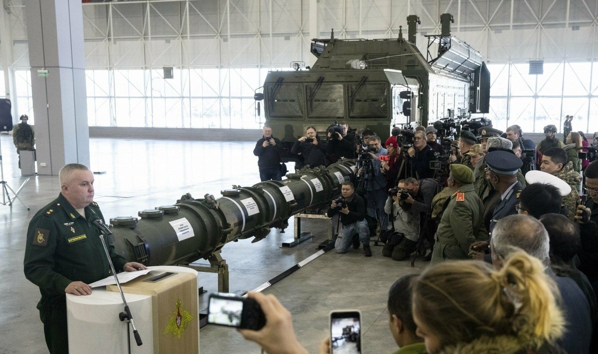 Rusija viešai pademonstravo raketą, galinčią sužlugdyti ginkluotės sutartį su JAV