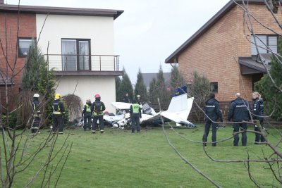 Lėktuvo avarija Kauno rajone, Noreikiškių kaime