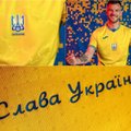 Ukrainos reikalaujama pakoreguoti „politinius marškinėlius“, Rusija sveikina tokį UEFA sprendimą
