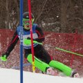 Kalnų slidininkas R. Zaveckas varžybose Latvijoje užėmė antrą vietą