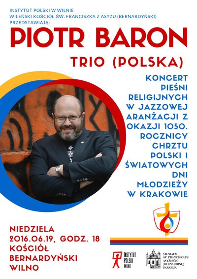 "Trio Piotra Barona" w Kościele Św. Franciszka w Wilnie