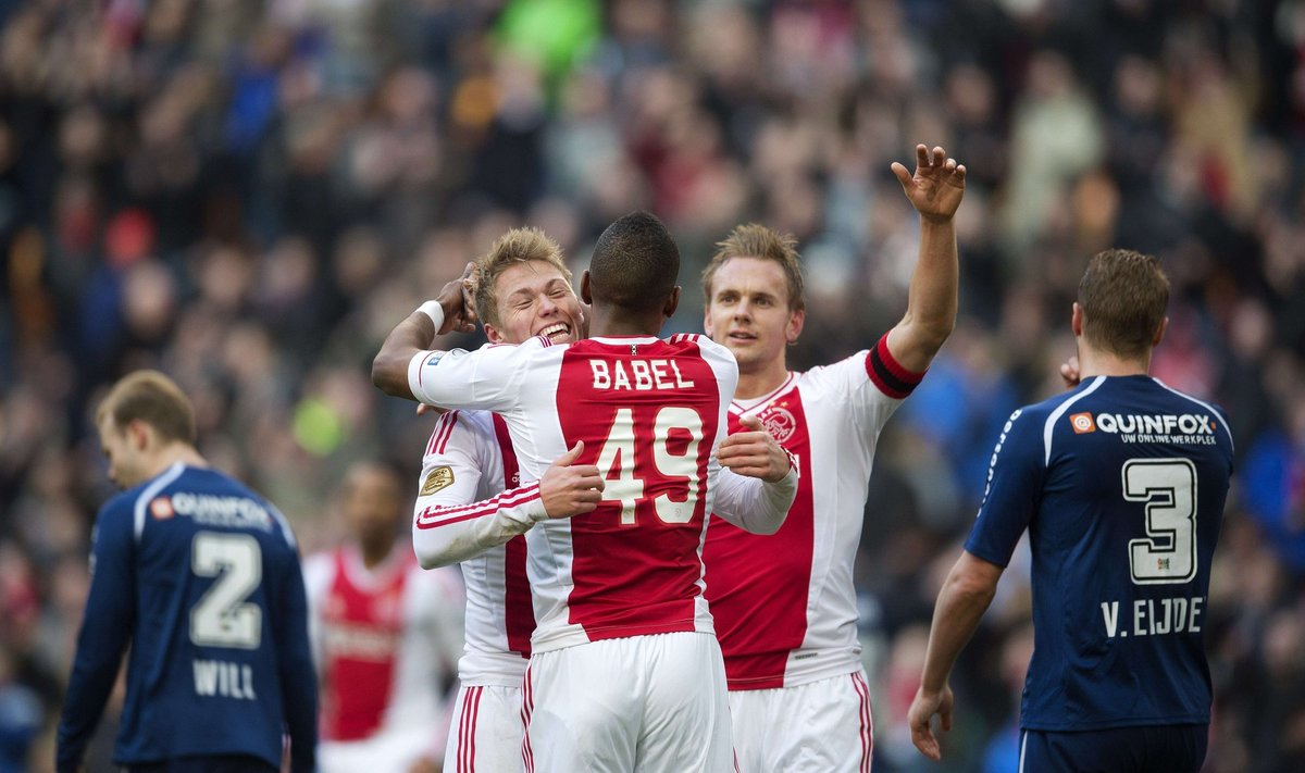 Amsterdamo “Ajax“ futbolininkų džiaugsmas