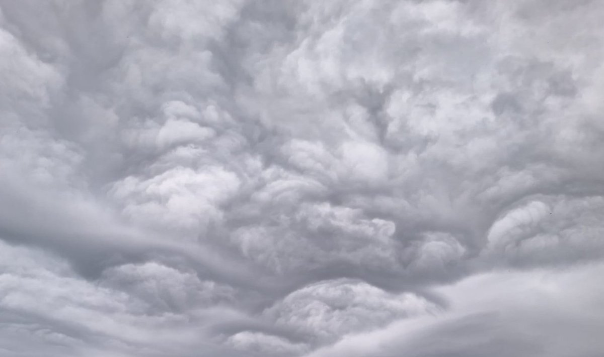 Asperitas (šiurkštieji – banguotieji) debesys Rasos Jankauskienės nuotr.